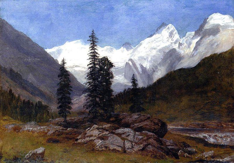 Albert Bierstadt Rocky Mountains oil painting picture